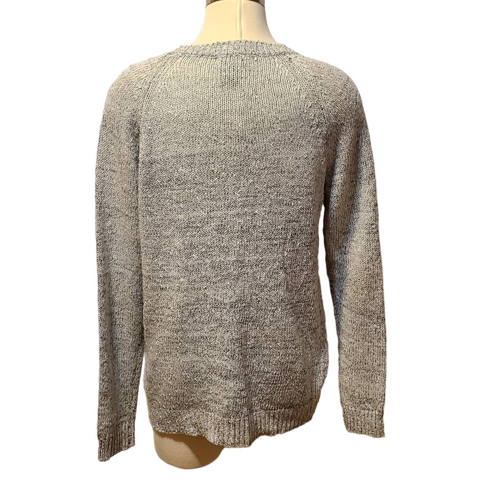 Elephant Graphic Womens Sweater Sz XL Gray Charcoal Good Luck Trunk Up - Picture 6 of 12